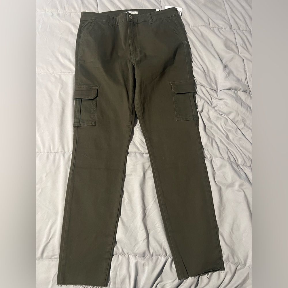 STS Blue Olive Ellie Ankle Skinny Jeans, Cargo Pockets Size 31